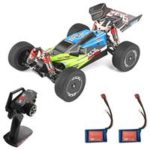 New 
                        
                            Wltoys 144001 1/14 2.4G 4WD 60km/h Electric Brushed Off-Road Buggy RC Car RTR Two Batteries – Green
