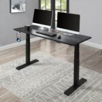 New Home Office Standing Computer Desk Height Adjustable Electric Lifting System – Black