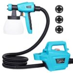 New Tilswall Paint Sprayer 800 Watt HVLP Paint Sprayer with 1300ml Detachable Container